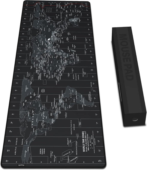 Extended Speed Gaming Mouse Pad Large Size 35.4 X 15.7X 0.12inches Desk Mat Mousepad with Personalized Design - World Map by Anpollo