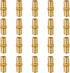 1/2 inch PEX Straight Fitting, Brass Coupling Adapts Water Pipes, Connect Tubing with Crimp Ring, 20 pcs
