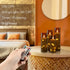 12Pcs Homemory Flameless Candles with Star String Fairy Lights, Flickering Battery Operated Candles, LED Fake Candles