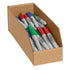 Ship Now Supply SNBINMT412K Open Top Bin Boxes, 4" x 12" x 4.5", Kraft (Pack of 50)