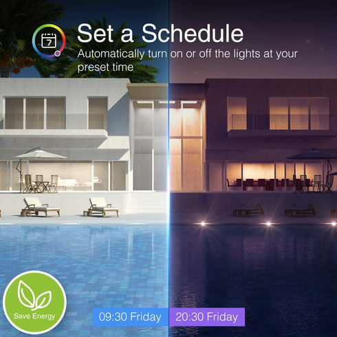 Beantech Smart Bulb, WiFi Color Changing Light Bulb, A19 RGB Alexa Light Bulb, Dimmable LED, 2 Pack