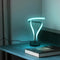 OUKANING 11.8inch-Unique LED Spiral Table Lamp, RGB Bedside Lamp, 7 Colors Touch