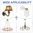 4" 6 Set 1/4IP Set Packs PATIKIL Light Crossbar Kit, Universal Light Fixture Mounting Bracket with Tap Center Hole
