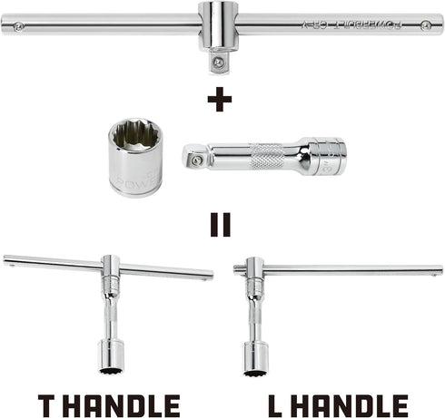 Powerbuilt 941508 Sliding T-Bar, 3/8-Inch Drive