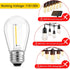 Meconard 24-Pack LED 1W String Light Bulbs, S14 Plastic Shatterproof Edison Vintage Style Replacement 1 Watt Outdoor Light Bulbs 2200K, Waterproof, Warm White Equivalent to 11w, E26 Base by Meconard