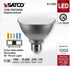 Satco S11583; 11 PAR30SN 120 40 11PAR30SN/LED/5CCT/FL/120V Commercial (2 Bulbs) Watt LED; Medium Base; Silver Finish;