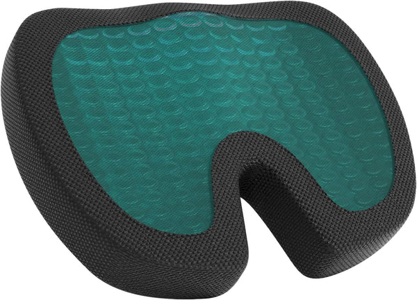Amazon Basics Comfortable Seat Cushion for Office Chairs, Gel Enhanced Memory Foam,
