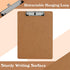 PANDRI 16 Pack Hardboard Clipboards - Low Profile Clip, Standard A4 Letter Size, Classroom Supplies, ECO Friendly