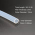 Silicone Tubing, 8mm ID x 12mm OD, 3.3ft (1m) Length, Flexible Silicone Rubber Tube Water Air Hose Pipe for Pump Transfer Transparent