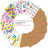ZZTBTNO 8 12 Blank Thank You Cards with Envelopes & Stickers - Write Your Own Message - Blank Inside Greeting Cards