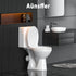 Close16.5'', 2 Auensffer Toilet Seat Round Soft Toilet Lid Slow Close Quiet No Slam, Easy Installation & ReleaseSafe PP
