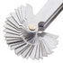Metric & Imperial Screw Gauge - SAE Whitworth 55 Degree & Metric 60 Degree Thread Pitch Gauge for Industrial Measurement