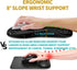 Hokafenle (11.8x7.9 inch,Topographic Ergonomic Mouse Pad Wrist Support, Wrist Rest Mousepad for Carpal Tunnel Pain