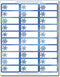 Great Papers! Blue Foil Snowflake Address Labels/Gift Tags - 120 Labels