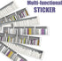 15 3D 7.1"x39" PLIGREAT Strips Bookshelf Stair Riser Decals, Peel and Stick Stair Stickers for Steps Self-Adhesive