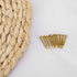 HEEPDD 100Pcs Brass Escutcheon Tacks - Round Head Hardware Nail Assortment Kit for Furniture