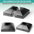 1Pcs Aluminum Post Base Cover 1.5" (1.5" Post/4" Base) for Iron Stair Railings, Black