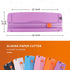 ZEQUAN Small Purple A4 Paper Trimmer, Portable Cutter for Label, Origami, Card, Photo, Coupon, Scrapbook, Cardstock,