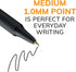 BIC Soft Feel Black Retractable Ballpoint Pens, Medium Point (1.0mm), 36-Count Pack with Comfort Grip