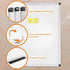 VIZ-PRO Magnetic Dry Erase Board, 36 x 24 Inches with Silver Aluminium Frame