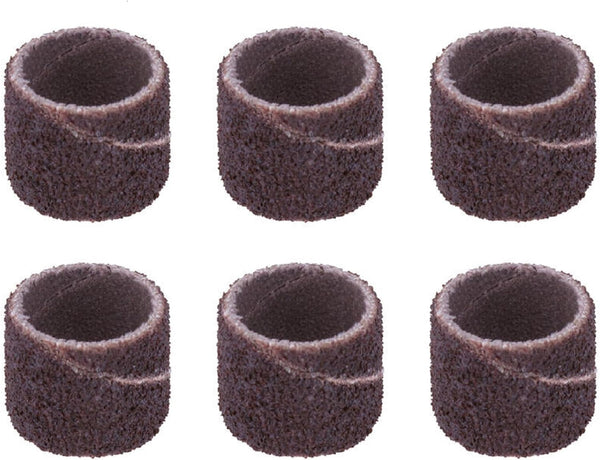 Dremel 408 1/2-Inch Sander Bands, Coarse, 6 Pack, Rotary Tool Accessory