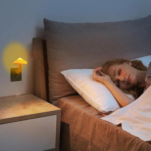 Night Light Cute Introducing the LED Smart Light with Motion Sensor,Mushroom nightlight Plug in, Bright Illumination