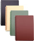 Yansanido 4 Pcs A5 Spiral Notebook, 8.3 Inch x 5.9 Inch, Thick Plastic Hardcover, 80 Sheets - 160 Pages