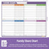 Magnetic Whiteboard Calendar for Fridge, Dry Erase Family Chore Chart with Grocery List, Markers, Eraser