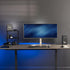 VIVO Clamp-on 2-Tier Shelving Unit, 13 Inch Above or Below Desk for Table Accessories, Gaming Devices, Black,