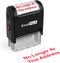 ExcelMark NO Longer at This Address Self Inking Rubber Stamp - Red Ink (A1539)