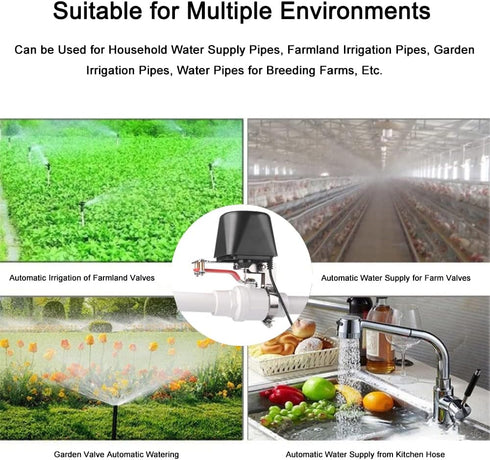 Zigbee Smart Water/Gas Valve Shutoff Manipulator, Domotique Valve Controller Compatible with Alexa, Google Assistant