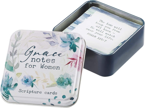 Christian Art Gifts Scripture Prayer Cards - 50 Double Sided Cards in Tin for Encouragement