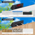 3 (1 Pack) Solar Wall Lights Outdoor, LED Lenses Fence Lights Solar Powered Outdoor Waterproof Warm White, Dusk to Dawn