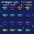 3D +16 Commemorate Attivolife Jesus Night Light, Illusion Optical Hologram LED Lamp with Remote Control + Timer Color