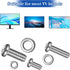 Yuomeaz 24Pcs (M4 M6 M8) Universal TV Mounting Screws Kit, Stainless Steel Monitor Mounting Screws, Monitor Stand Screw