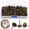 Keadic 300Pcs Antique Upholstery Tacks - 7/16" Diameter Furniture Nails Pins Kit for DIY Projects, Bronze