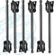 Resin Mixer Epoxy Mixer Paddles, 6 Reusable Multipurpose Bidirectional Paint Stirrer for Drill