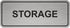 Standard Storage Room Sign Restroom, Office, Business Store Signs/Decor (Silver) by Ten Four Distributions