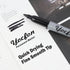 Yocfon 144 Count Set, Permanent Markers Bulk, Black Permanent Markers Fine Tip, Waterproof Markers, Works On Plastic