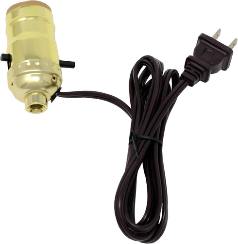 Creative Hobbies DIY Mason Jar Lamp Making Kit - Gold Color Lid & Socket Great for Lamp Conversion, Fits Wide Mouth