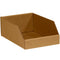 BOX USA Open Top Bin Boxes, 10" x 12" x 4-1/2", Kraft (Pack of 25)