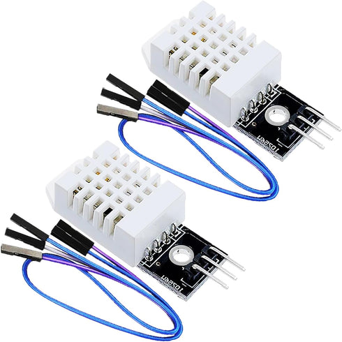 2Pcs DHT22/AM2302 Digital Temperature - Humidity Sensor Module: DC 3.3-5 Volt Temp Humidity Gauge Monitor for Arduino