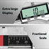 Digital Caliper Measuring Tool, 6 Inch with Extra Large LCD Screen, Vernier Caliper, Measures Inch/Metric/Fraction