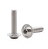 cSeao 50pcs M6 Flanged Button Head Socket Cap Screws Hex Nuts Kit - M6 x 10mm/15mm/20mm/25mm/30mm, 304 Stainless Steel