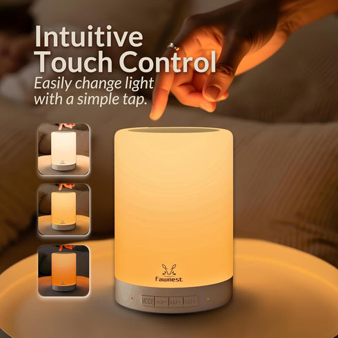 Portable Touch Control Baby Night Light & Wireless Speaker for Kids