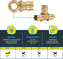 SharkBite 1/2 Inch Expansion Tee for PEX-A Pipe, Brass Plumbing Fittings for PEX-A Tubing