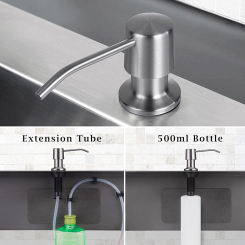 -16oz Countertop 4 Inch 47 Inch Styever Soap Dispenser for Kitchen Sink with Pump Bottle Built in Dish soap Dispenser