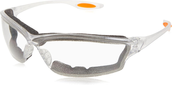 MCR Safety Glasses LW310AF Law 3 Clear Polycarbonate Lenses with UV Protection & Anti-Fog Coating, Bayonet Temple, 1