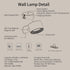 3 3 360 AKSDA LED Reading Lights, Wall Mounted Sconces with Color Temperatures & Brightness Levels, Rechargeable