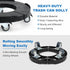 15-19 Inch 4 440lbs W B D WEIBIDA Trash Can Dolly Wheels Adjustable Round Roller with Wheels Drum Cart Heavy Duty Keg